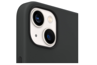 Apple iPhone 13 Silikon Case mit MagSafe Mitternacht Farbe, Schwarz
