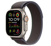 Apple Watch Band Trail Loop 49mm in Grün/Grau, M/L, ultradünn, leicht, aus recycelten Materialien