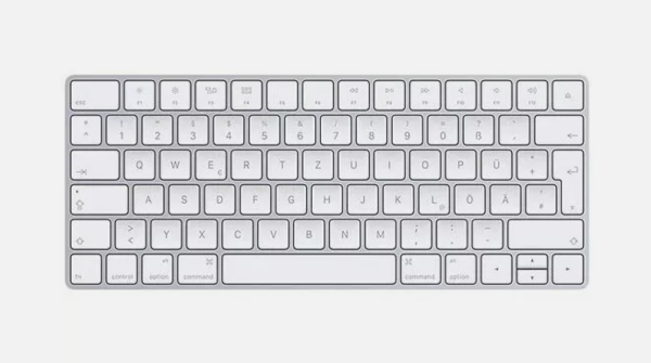 Magic Keyboard Bluetooth Wiederaufladbar, iPad, iPhone; Deutsch, Silber #1 #1