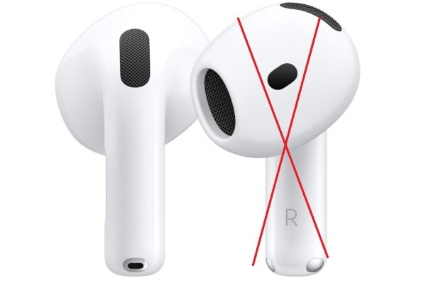 Apple AirPods 4, A3053,  NUR DER LINKE Kabellose Bluetooth Kopfhörer mit 3D Audio, Schutz vor Schweiß und Wasser, USB-C Ladecase, H2 Chip, und bis zu 24 Stunden Wiedergabe #1 #1