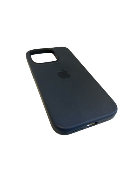 Apple iPhone 15 Pro Silikon Case mit MagSafe, Schwarz, Hochwertiger Handy-Schutz