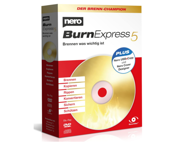 Nero Burn Express 5 - Brennen | Kopieren | Rippen | Konvertieren | Sichern | Schützen