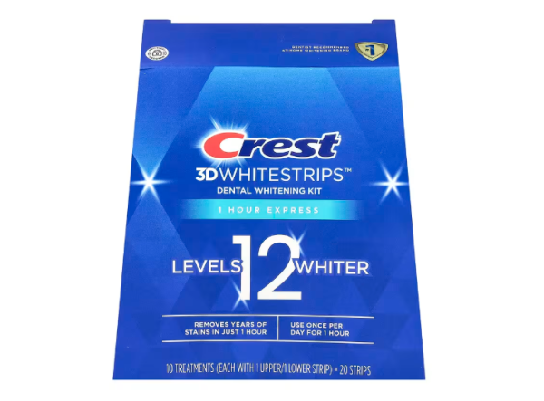Original Crest, 3D Whitestrips™, Zahnaufhellungsset, 1 Stunde Express, 20 Strips