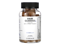 Codeage, Haargummis, ohne Zucker, Erdbeere, 60 Fruchtgummis