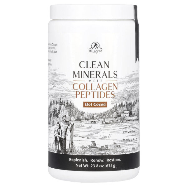 Mt. Capra, Clean Minerals with Collagen Peptides, Heißer Kakao, 675 g